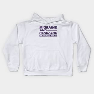 Migraine and headache awareness Kids Hoodie